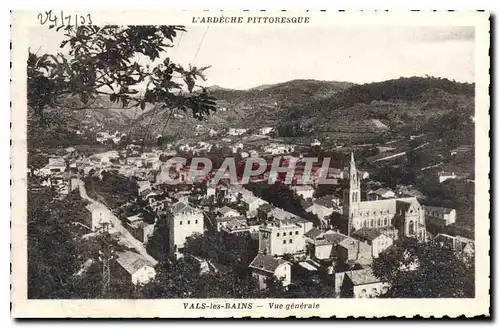 Cartes postales Vals les Bains Vue generale