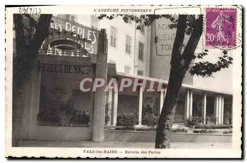 Ansichtskarte AK Vals les Bains Buvette des Perles