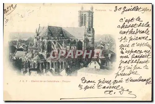 Cartes postales Troyes Chevet de la Cathedrale Troyes
