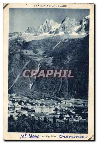 Cartes postales Chamonix Mont Blanc Les Aiguilles