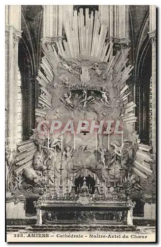Cartes postales Amiens Cathedrale Maitre Autel du Choeur