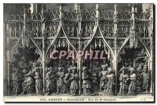 Cartes postales Amiens Cathedrale Vie de St Jacques