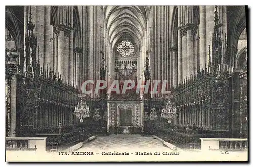 Cartes postales Amiens Cathedrale Stalles du Choeur