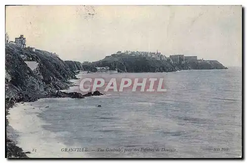 Cartes postales Granville Vue Generale prise des Falaises de Bouville