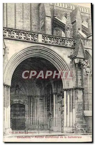 Cartes postales Coutances Porche meridional de la Cathedrale