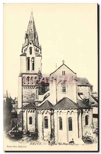 Cartes postales Brive Eglise St Martin