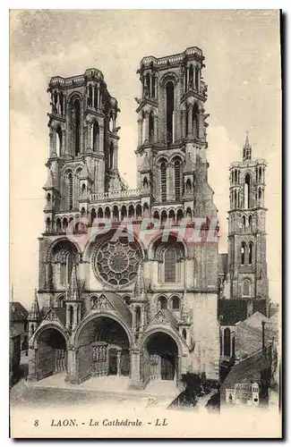 Cartes postales Laon La Cathedrale