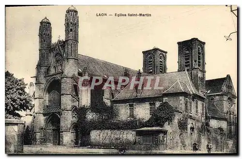 Ansichtskarte AK Laon Eglise Saint Martin