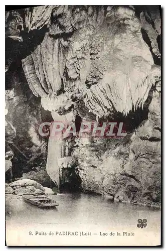 Ansichtskarte AK Puits de Padirac Lot Lac de la Pluie