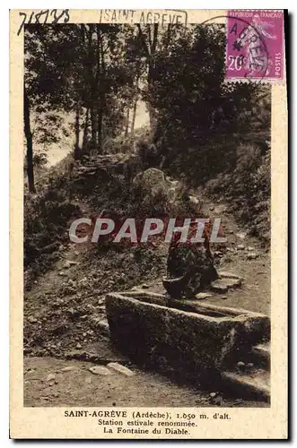 Cartes postales Saint Agreve Ardeche Station estivale renommee La Fontaine du Diable