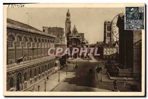 Ansichtskarte AK Paris en Flannant Bibliotheque Ste Genevieve l'Eglise St Etienne du Mont la Tour du Lycee Henri