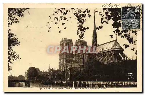 Cartes postales Paris Notre Dame L'Abside