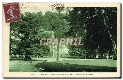 Ansichtskarte AK Dauphine Uriage les Bains Un coin du Parc