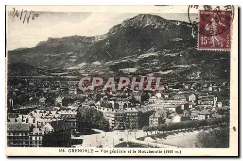 Cartes postales Grenoble Vue generale et le Moucherotte