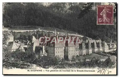 Cartes postales Dauphine Vue generale du Couvent de la Grande Chartreuse