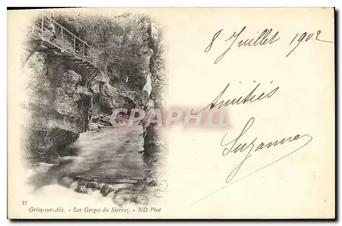 Cartes postales Gresy sur Aix Les Gorges du Sierroz