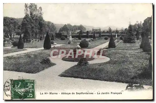 Cartes postales La Hte Marne Abbaye de Septfontaines Le Jardin Francais