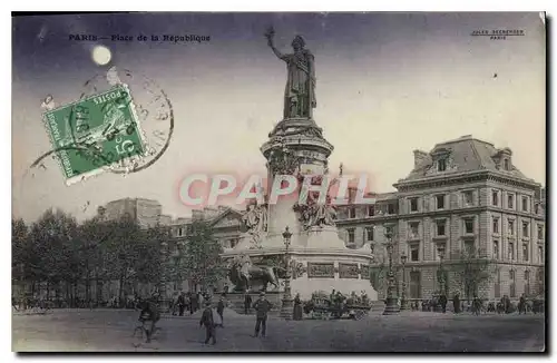 Cartes postales Paris Place de la Republique