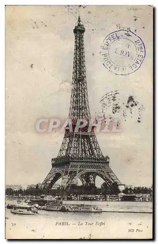 Cartes postales Paris La Tour Eiffel