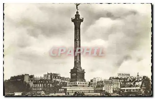 Cartes postales Paris et ses Merveilles Place de la Bastille et Colonne de Juillet