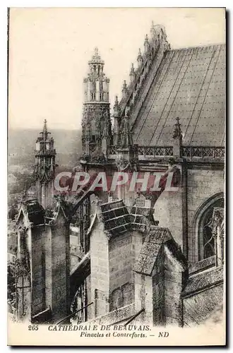 Cartes postales Cathedrale de Beauvais Pinacles et Contreforts