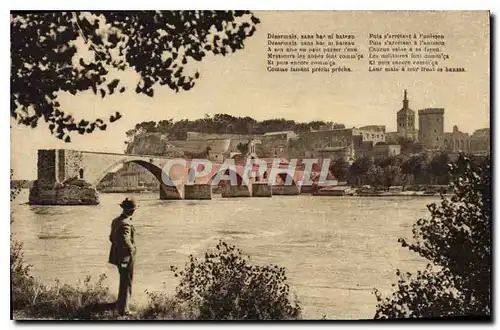 Cartes postales Avignon Vaucluse Le Pont St Benezet et le Rhone