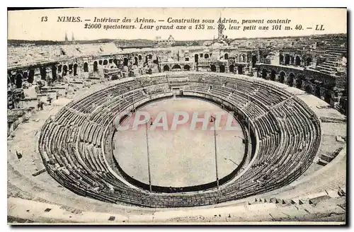 Ansichtskarte AK Nimes Interieur des Arenes Construites sous Adrien