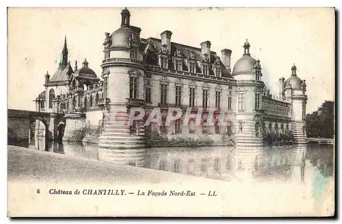 Cartes postales Chateau de Chantilly La Facade Nord Est