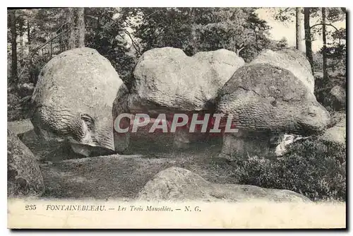 Ansichtskarte AK Fontainebleau Les Trois Mausolees