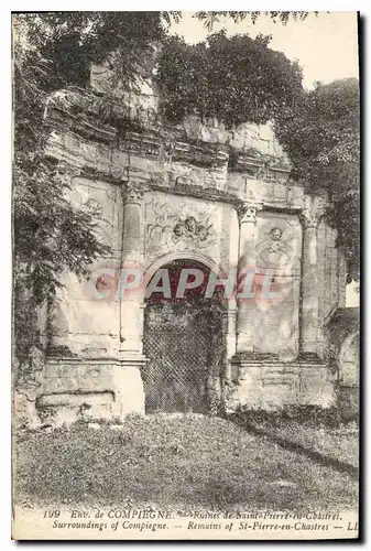 Ansichtskarte AK Env de Compiegne Ruines de Saint Pierre en Chartres