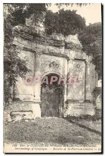 Cartes postales Env de Compiegne Ruines de Saint Pierre en Chartres