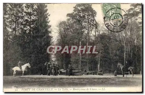 Cartes postales Foret de Chantilly La Table Rendez vous de Chasse