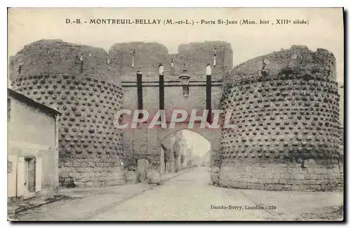 Ansichtskarte AK Montreuil Bellay M et L Porte St Jean