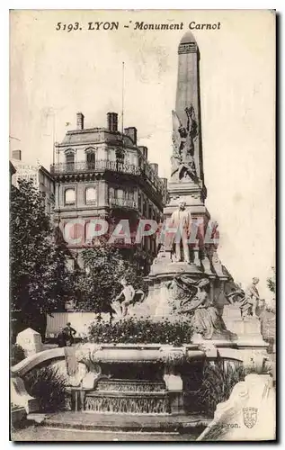 Cartes postales Lyon Monument Carnot