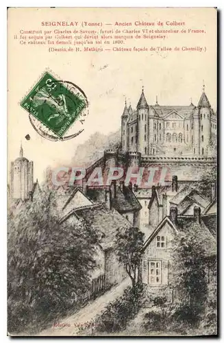 Cartes postales Seignelay Yonne Ancien Chateau de Colbert