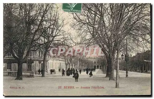 Ansichtskarte AK Nimes Avenue Feuchere