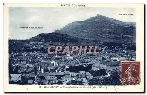 Ansichtskarte AK Chambery Vue generale et Nivolet