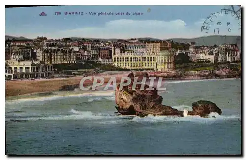 Cartes postales Biarritz Vue generale prise du phare