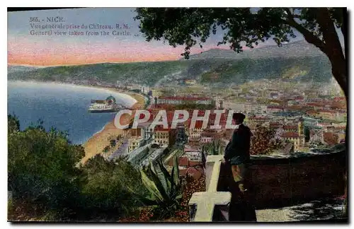 Cartes postales Nice Vue generale prise du Chateau