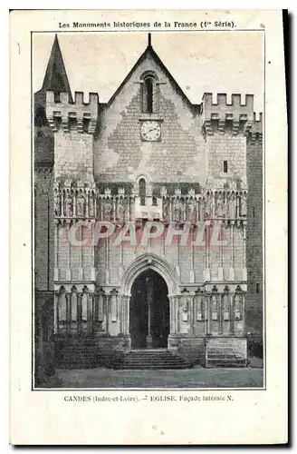 Ansichtskarte AK Candes Indre et Loire Eglise Facade laterale