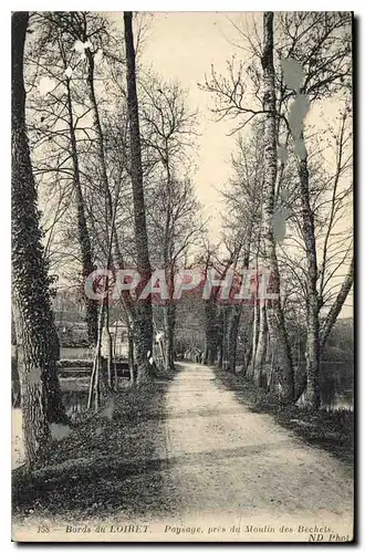 Cartes postales Bords du Loiret Paysage prise du Moulin des Bechets