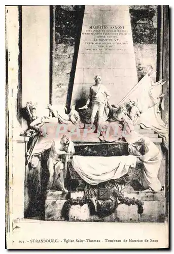 Cartes postales Strasbourg Eglise Saint Thomas Tombeau de Maurice de Saxe