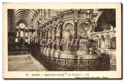 Cartes postales Reims Eglise Saint Remy Le Tombeau