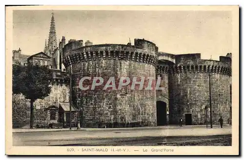 Cartes postales Saint Malo L et V La Grand Porte