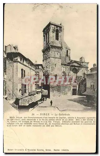 Cartes postales Nimes La Cathedrale