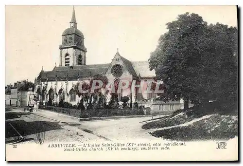 Cartes postales Abbeville L'Eglise Sainte Gilles cote meridional Saint Gilles Church southern side