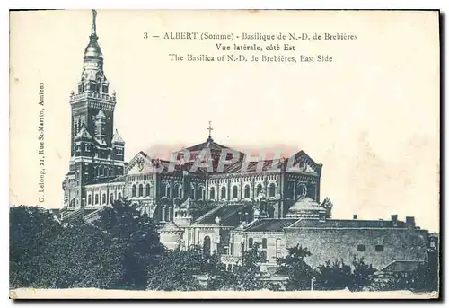 Cartes postales Albert Somme Basilique de ND de Brebieres Vue laterale cote Est