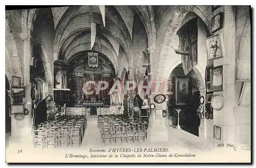 Ansichtskarte AK Environs d'Hyeres Les Palmiers L'Ermitage Interieur de la Chapelle de Notre Dame de Consolation