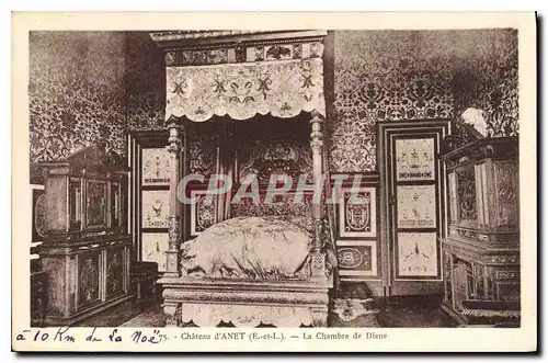 Cartes postales Chateau d'Anet E et L La Chambre de Diane