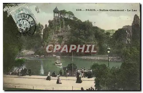 Ansichtskarte AK Paris Buttes Chaumont Le Lac